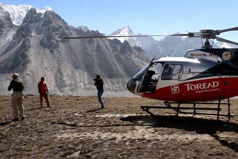 Dagstur till Everest Base Camp med helikopter och Kalapatthar Landing