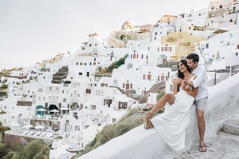 Santorin - Séance privée avec un photographe local de haut niveau