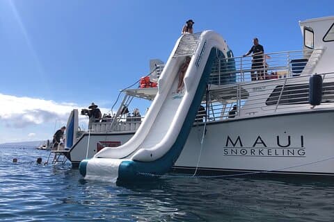 Kleine groep Coral Gardens Snorkel & Waterglijbaan Avontuur