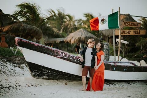 Private Urlaubsfotografie-Sitzung mit einem lokalen Fotografen in Tulum