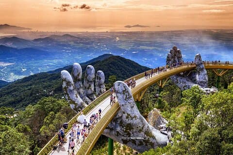 Golden Bridge og Ba Na Hills privat dagstur med sjåfør