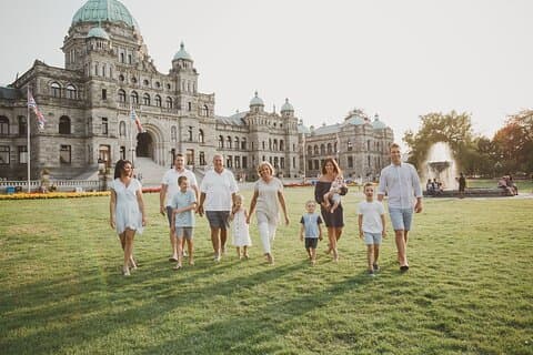 Sessione di fotografia di vacanze private con fotografo locale a Victoria