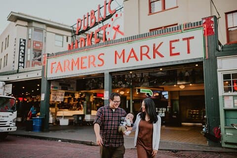 Privat semesterfotograferingssession med fotograf i Seattle