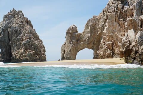 Bateau à fond de verre à Cabo San Lucas, temps libre à Playa del Amor
