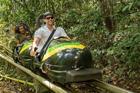 Privat rundtursoverføring fra Montego Bay til Mystic Mountain