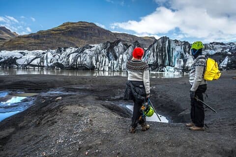 Glacier Hike, South Coast Waterfalls & Black Sand Beach