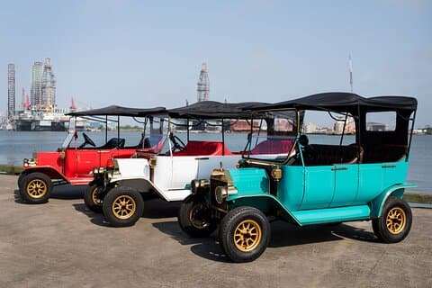 Replica 1908 Model-T elektrische golfkar verhuur