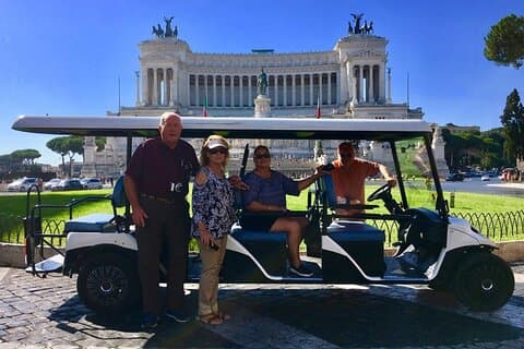 Enjoy Rome Full day tour in Golf Cart with Catacombs