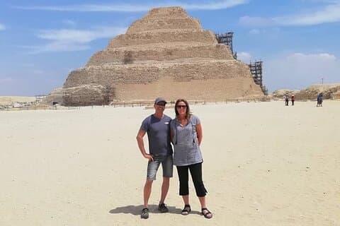 Privat halvdagstur til Saqqara-pyramiden fra Kairo