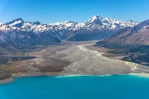 Christchurch naar Aoraki Mount Cook helikoptertour