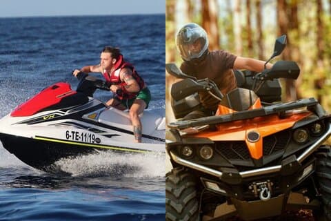 Quad di 3 ore e moto d'acqua di 1 ora nel sud di Tenerife