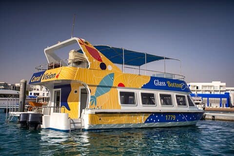 Excursion de 2 heures en bateau à fond de verre et observation des récifs coralliens depuis Aqaba