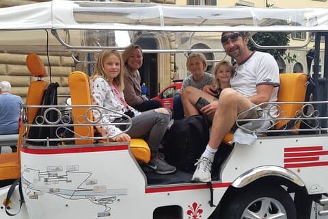Terrazze di Firenze tour Panorama en voiturette de golf tuktuk