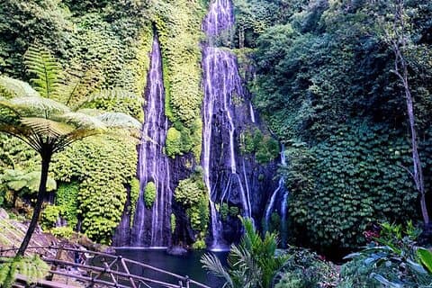 Voyage au paradis à Bali, cascade Banyumala et lac Twin