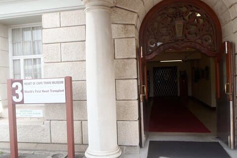 Ingresso para o Museu do Coração da Cidade do Cabo