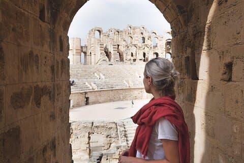 Tour di un'intera giornata a El Jem e Monastir con pranzo da Tunisi o Hammamet