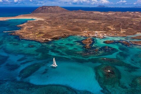 Halve dag zeiltocht Lobos Island met lunch