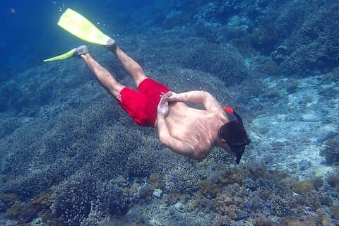 レンボンガン島から：スノーケリング日帰り旅行、ヌサレンボンガン島、ヌサペニダ島