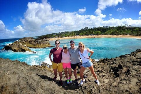 Private Rainforest Waterfalls and Beach Hiking Tour from San Juan
