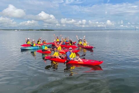 Indian River Clear Bottom Kayak or Paddleboarding Manatee and Dolphin Tour
