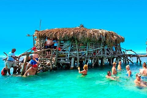 Floyd's Pelican Bar i det Caribiske Hav