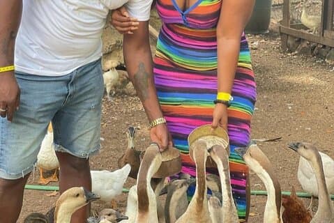 Ferme des animaux (mini zoo), visite privée de rafting en bambou et massage au calcaire