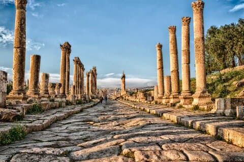 Jerash Sightseeing transportation from Amman