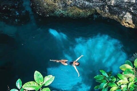 Halvdagstur i Blue Hole mineralkilde Negril med transport
