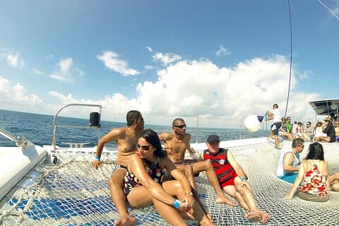 Tour Catamaran Sailing from Cancun to Isla Mujeres - With Open Bar
