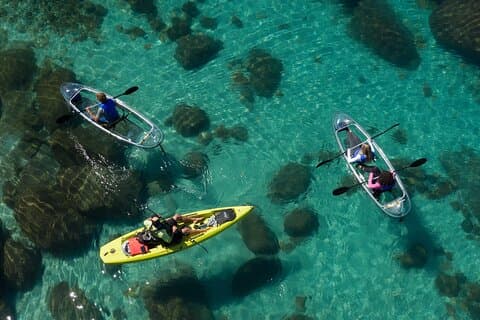 Sand Harbor Clear Tour in kayak del Lago Tahoe