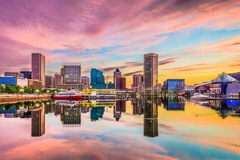 Lufthavnstransport Baltimore/Washington International Airport BWI til Baltimore, MD