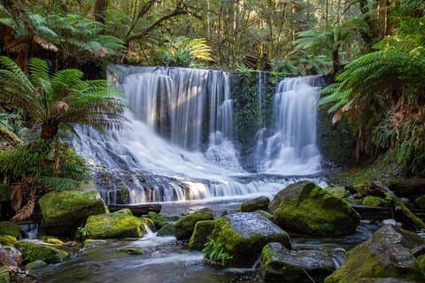 Parc national du mont Field et chutes Russell depuis Hobart