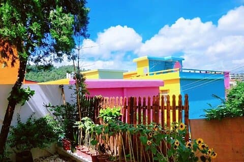 Private Tagestour nach Shibansha Islet und Rainbow Village von Guangzhou