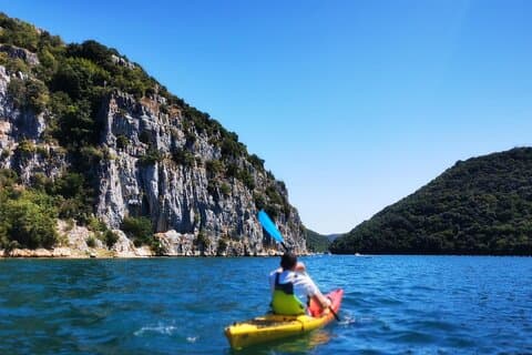 Kayaking Experience in Lim Bay Sea in The Croatian Fjord