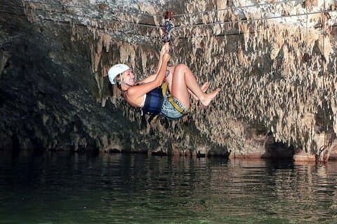 Tulum E-Bike Jungle Zip Line/Repel Snorkel Cenote + Lunsj