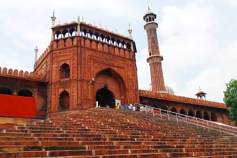 Excursão a pé privada de meio dia em Old Delhi