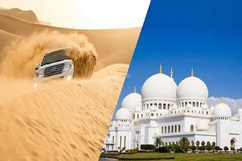 Passe de 2 dias - Excursão pela cidade de Abu Dhabi e Safari no deserto premium com jantar