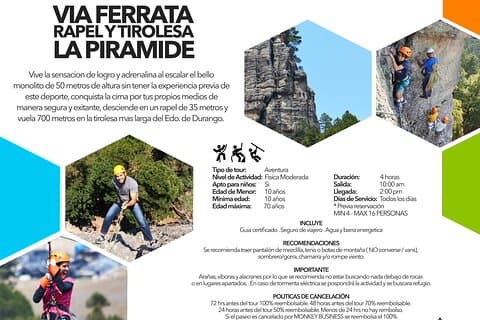 La Pirámide Park // VIA FERRATA, RAPPEL, ZIPLINE