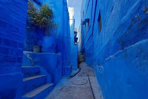 Walk in blue City