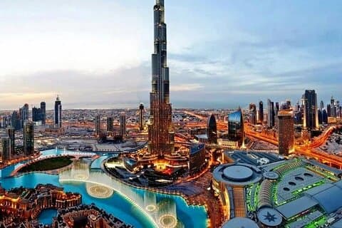 Burj Khalifa met ticket voor de 124e verdieping en 3-gangendiner