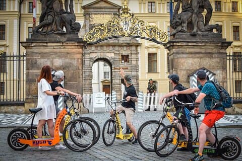 1.5h Prague E-Scooter Panoramic Tour small-group with PragueWay
