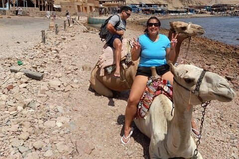 Private ganztägige Schnorchel- und Kamelritttour in Dahab von Sharm El Sheikh