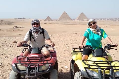 Quad bike around Giza Pyramids around Giza pyramids