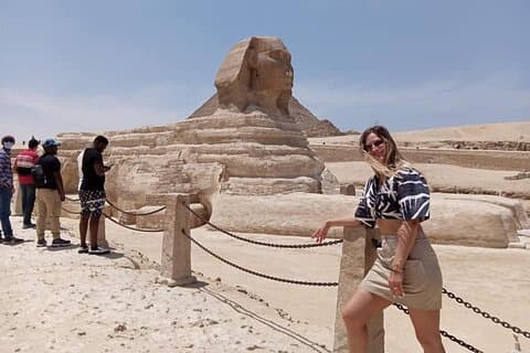 8-Hour tour Pyramids Sphinx Egyptian Museum Bazaar Camel Ride Lunch from Cairo