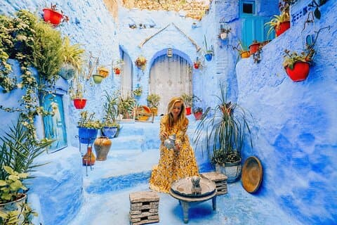 Visite de la ville bleue au départ de Marrakech : visite privée de luxe de 4 jours à Chefchaouen