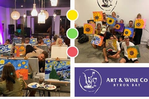 Noites de pintura em Byron Bay