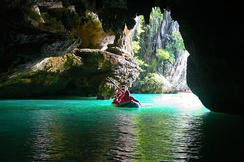 Phang Nga Bay Sea Cave Kanopadling og James Bond Island med Big Boat
