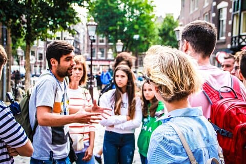 Amsterdam full day tour: Walking, Biking and Cruising