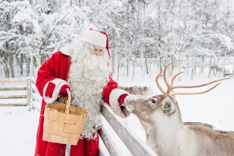 Santa Village og den arktiske cirkel med frokost