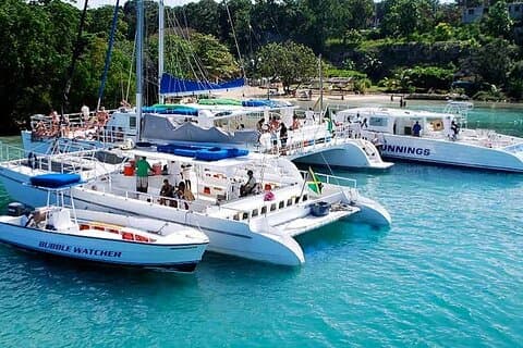 Sunset Catamaran cruise, Snorkeling and Rick's Cafe from Mobay